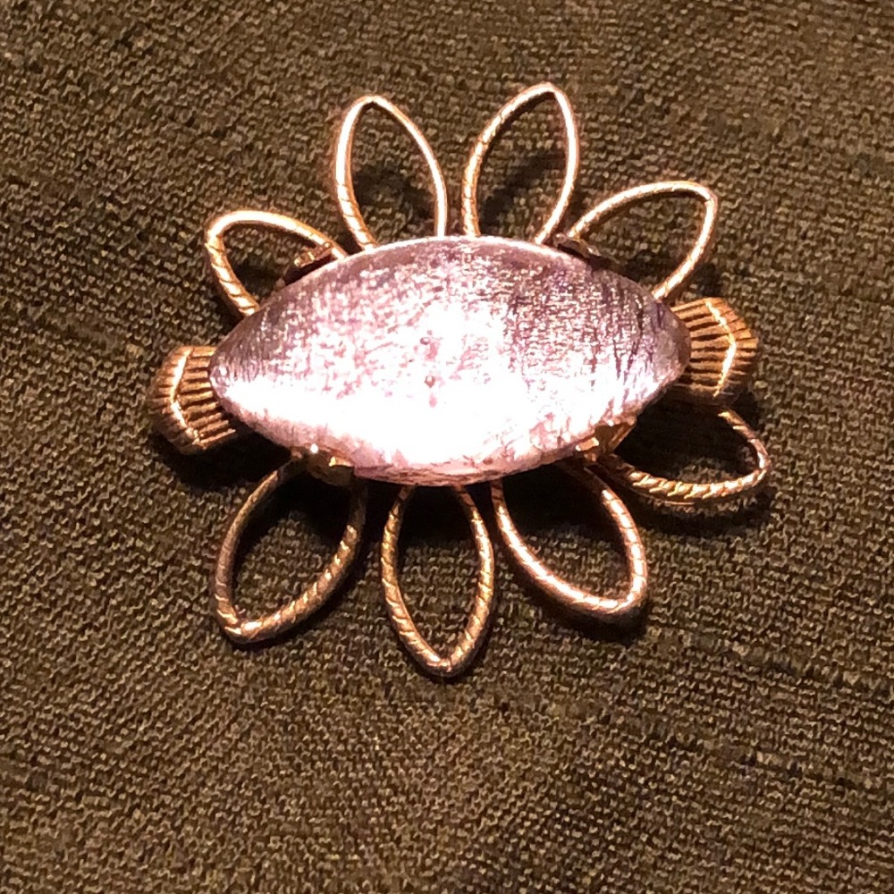 Glass Crystal Brooch